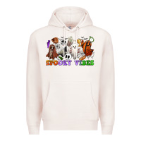 Pale Pink spooky vibes sports ghosts Premium Hoodie - CowGirlArtShop