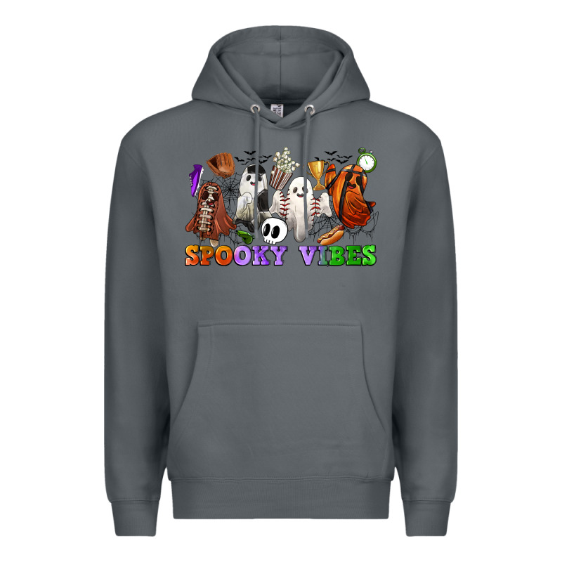 Spooky Vibes Sports Ghosts Premium Hoodie by CowGirlArtShop | Teevron