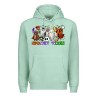 Seafoam spooky vibes sports ghosts Premium Hoodie - CowGirlArtShop