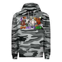 Slate Camo spooky vibes sports ghosts Premium Hoodie - CowGirlArtShop