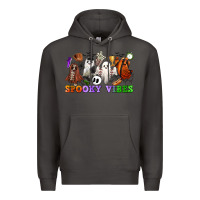 Smoke spooky vibes sports ghosts Premium Hoodie - CowGirlArtShop