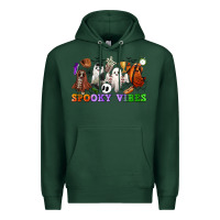 Sports Green spooky vibes sports ghosts Premium Hoodie - CowGirlArtShop