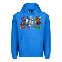 True Royal spooky vibes sports ghosts Premium Hoodie - CowGirlArtShop
