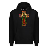 Black our lady of guadalupe cros Premium Hoodie - JahusDesignShop