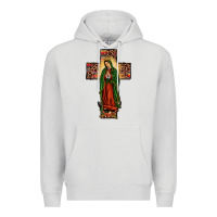 Dove Grey our lady of guadalupe cros Premium Hoodie - JahusDesignShop