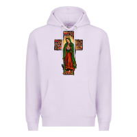 Lilac our lady of guadalupe cros Premium Hoodie - JahusDesignShop
