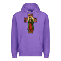 Purple our lady of guadalupe cros Premium Hoodie - JahusDesignShop