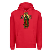Red our lady of guadalupe cros Premium Hoodie - JahusDesignShop