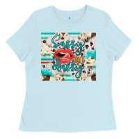 Baby Blue sassy but classy Ladies Tee - JahusDesignShop