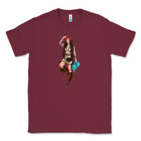 Burgundy western cowgirl Classic Tee - NancyCooperArtShop