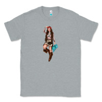 Heather Grey western cowgirl Classic Tee - NancyCooperArtShop