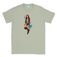 Matcha western cowgirl Classic Tee - NancyCooperArtShop