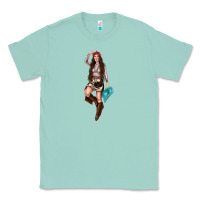 Seafoam western cowgirl Classic Tee - NancyCooperArtShop
