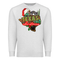 Oatmeal Heather texas christmas Premium Sweatshirt - CowGirlArtShop