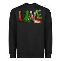 Black Love Christmas tree cake Heavyweight Sweatshirt - NancyCooperArtShop