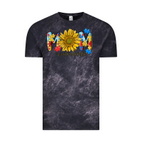 Cloud Black autism mom life sunflower Vintage Tee - MaliasSmallBusiness