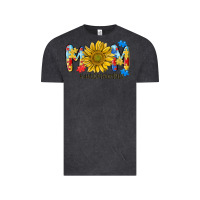 Vintage Black autism mom life sunflower Vintage Tee - MaliasSmallBusiness