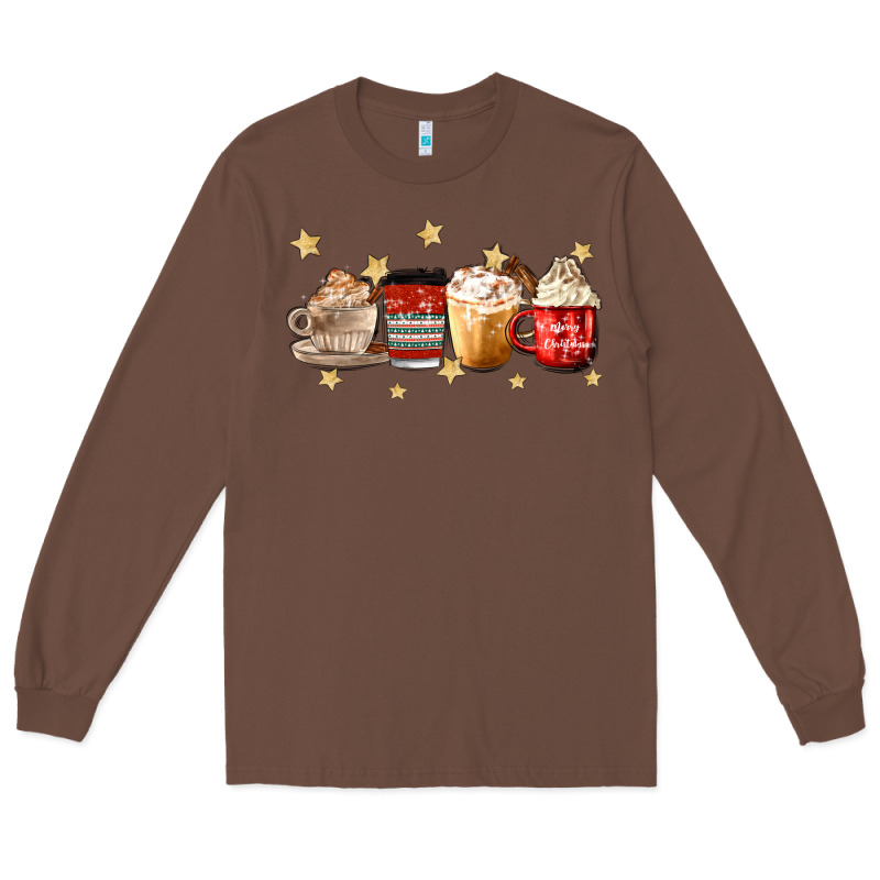 Christmas Coffee Long Sleeve Tee by MaliasSmallBusiness | Teevron