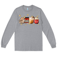 Heather Grey christmas coffee Long Sleeve Tee - MaliasSmallBusiness