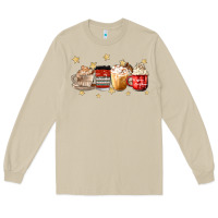 Mushroom christmas coffee Long Sleeve Tee - MaliasSmallBusiness