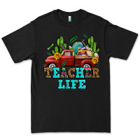 Black teacher life western truck and books Premium Tee - AdoDesignShop
