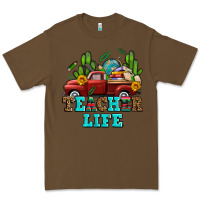 Cacao teacher life western truck and books Premium Tee - AdoDesignShop