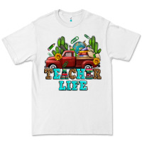 White teacher life western truck and books Premium Tee - AdoDesignShop