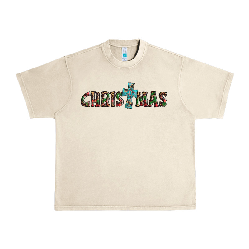 Christmas Cross Urban Heavy Tee by AdoDesignShop | Teevron