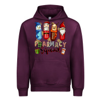 Mauve Wine pharmacy squad christmas Urban Hoodie - FaDigitalArtStudio
