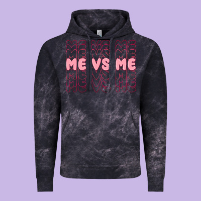 Me Vs Me Vintage Hoodie Designed By Maliassmallbusiness