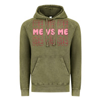 Vintage Olive me vs me Vintage Hoodie - MaliasSmallBusiness