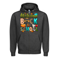 Charcoal Heather welcome back to school fall Zipper Hoodie - texasbilliewilder