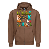 Chestnut welcome back to school fall Zipper Hoodie - texasbilliewilder