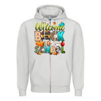 Dove Grey welcome back to school fall Zipper Hoodie - texasbilliewilder