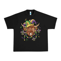 Black mardi gras cow Urban Heavy Tee - MaliasSmallBusiness