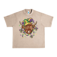 French Oak mardi gras cow Urban Heavy Tee - MaliasSmallBusiness