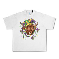 Lunar Rock mardi gras cow Urban Heavy Tee - MaliasSmallBusiness
