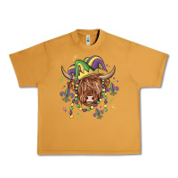 Peanut Butter mardi gras cow Urban Heavy Tee - MaliasSmallBusiness