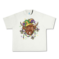 Pistachio mardi gras cow Urban Heavy Tee - MaliasSmallBusiness