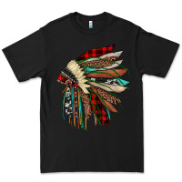 Black christmas indian headdress Premium Tee - JahusDesignShop