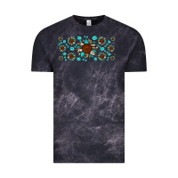 Cloud Black cowhide leopard sunflower gemstone Vintage Tee - JahusDesignShop
