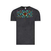 Vintage Black cowhide leopard sunflower gemstone Vintage Tee - JahusDesignShop