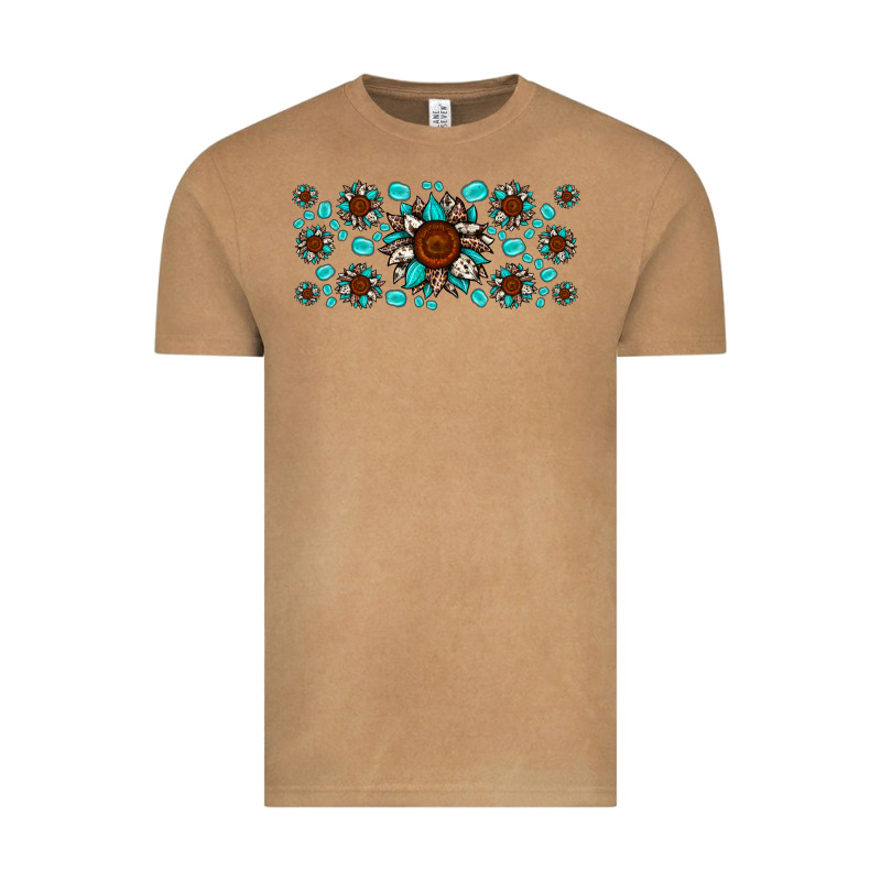 Cowhide Leopard Sunflower Gemstone Vintage Tee by JahusDesignShop | Teevron