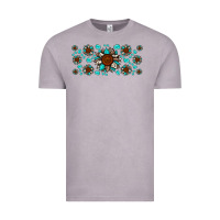 Vintage Zinc cowhide leopard sunflower gemstone Vintage Tee - JahusDesignShop