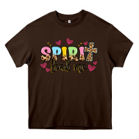 Chocolate Brown spirit lead me Heavy Core Tee - Artiststas
