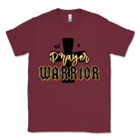 Burgundy christian prayer warrior Classic Tee - MaliasSmallBusiness