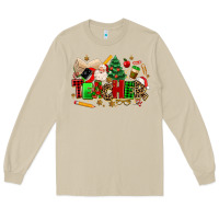 Mushroom christmas  teacher Long Sleeve Tee - MaliasSmallBusiness