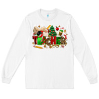 White christmas  teacher Long Sleeve Tee - MaliasSmallBusiness