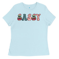 Baby Blue sassy Ladies Tee - JahusDesignShop