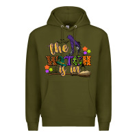 Army Green the witch is in Premium Hoodie - CowGirlArtShop